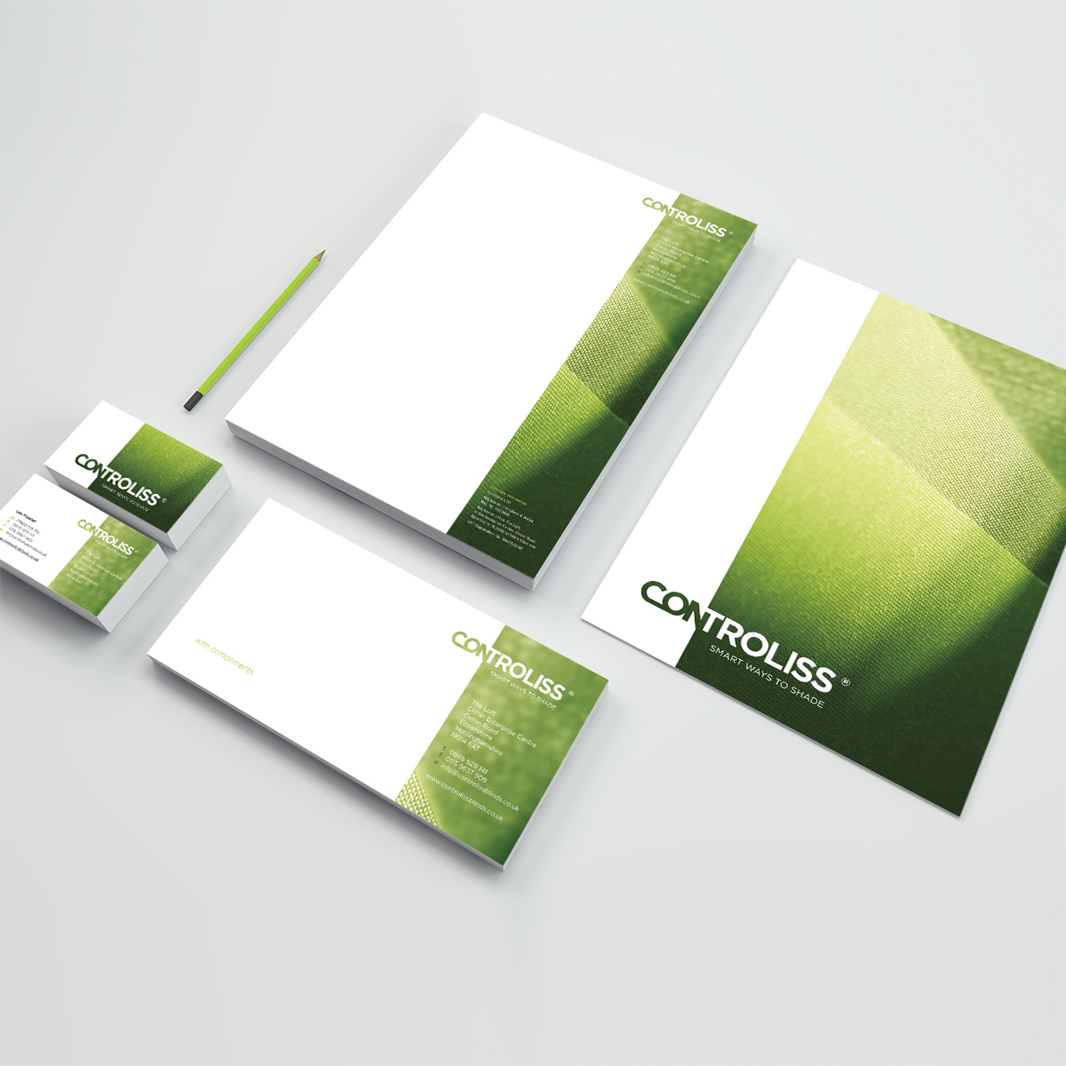 Controliss corporate stationery suite