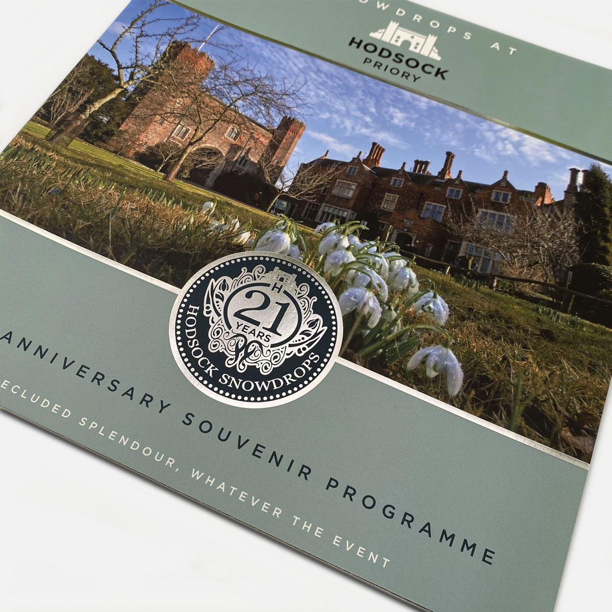 Hodsock Priory Snowdrops event 21st Anniversary souvenir