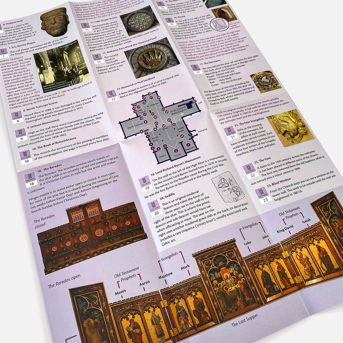 St Mary Magdalene Church, Hucknall, church interpretation tour leaflet