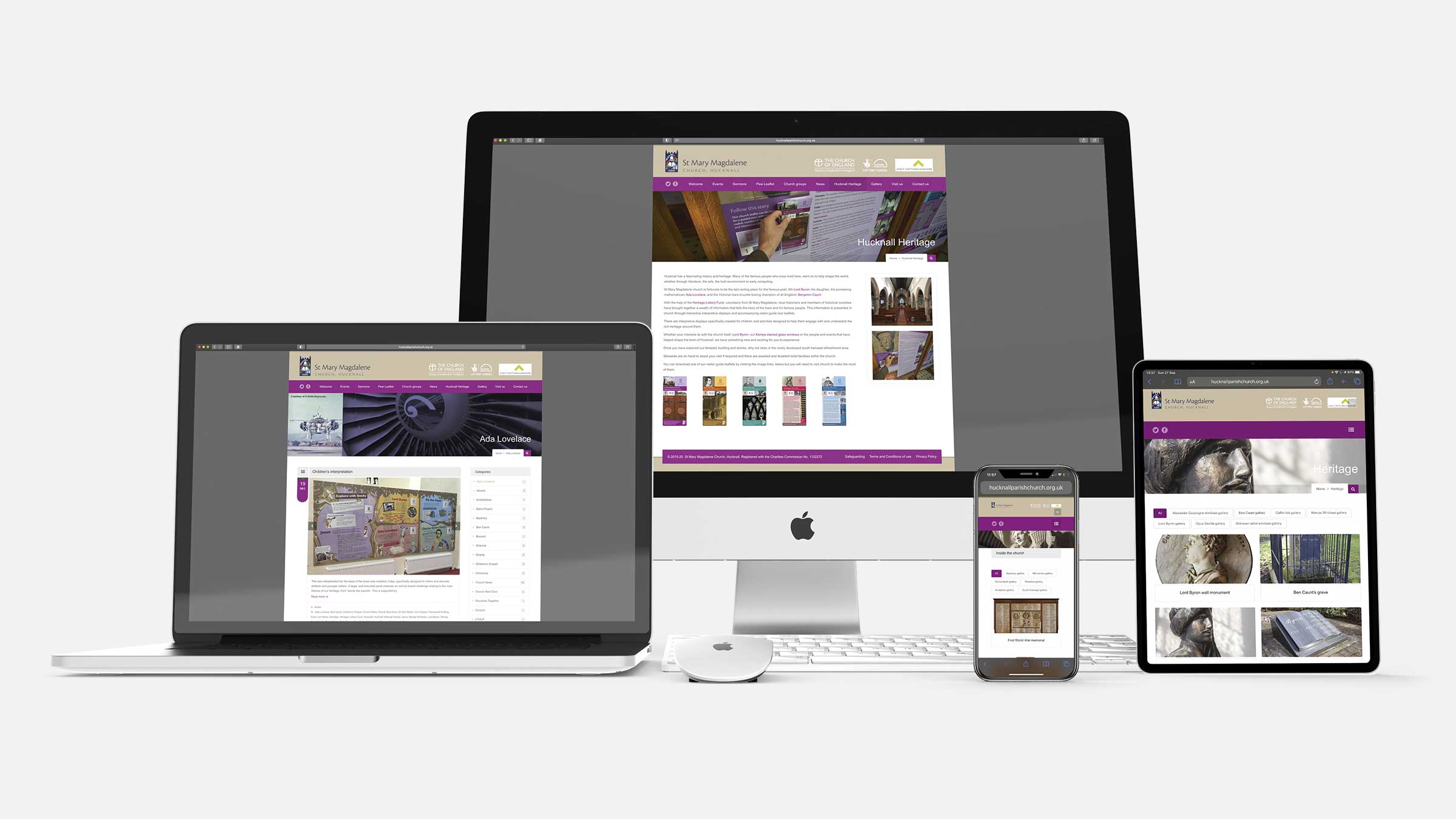 Responsive website for St Mary Magdalene Church, Hucknall