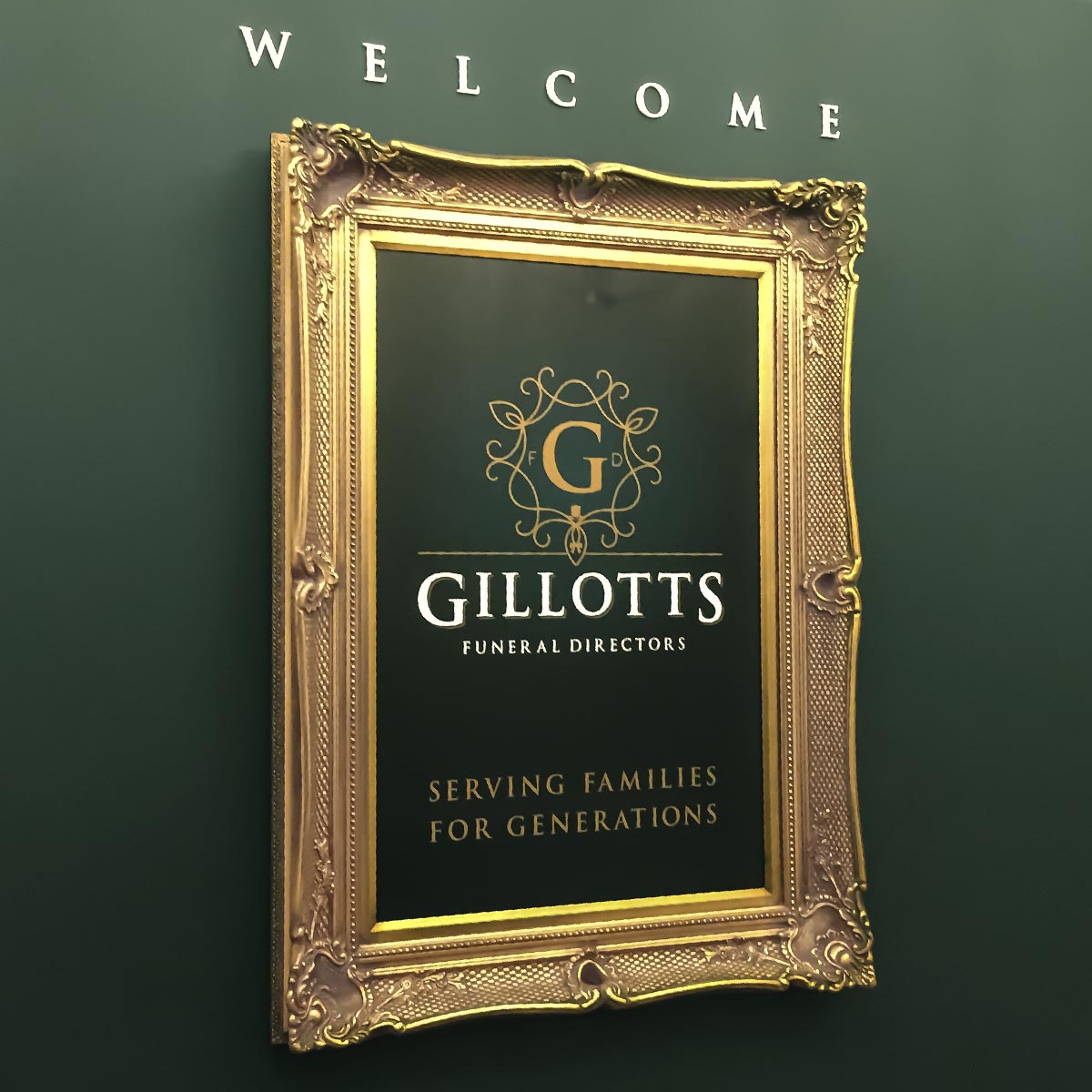 Gillotts Funeral Directors branch interior decoration