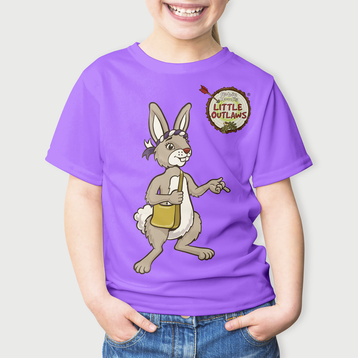 Robin Hood's Little Outlaws branded character t-shirts